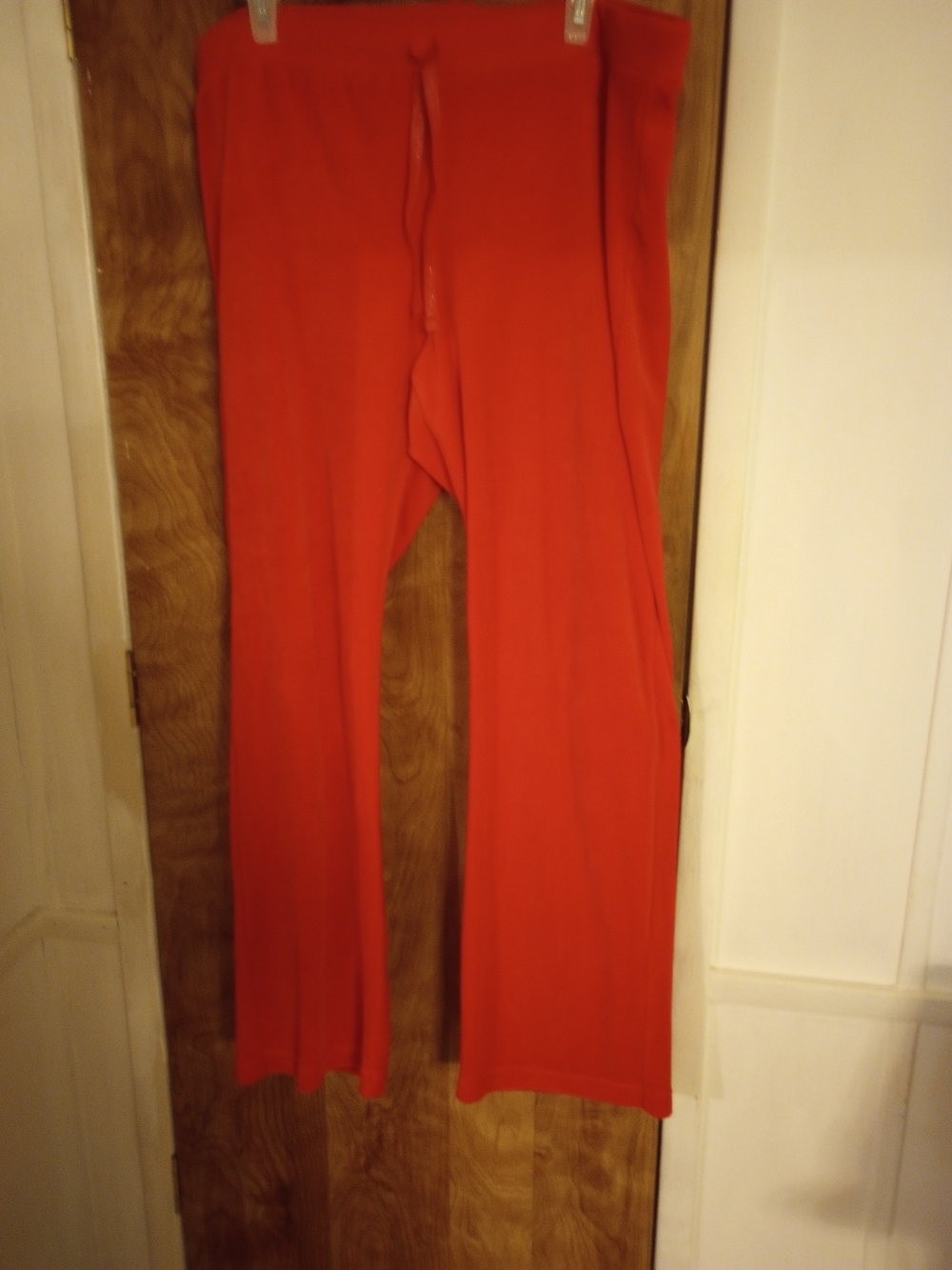 Route 66 Bright Red Wide-Leg Women's Pants